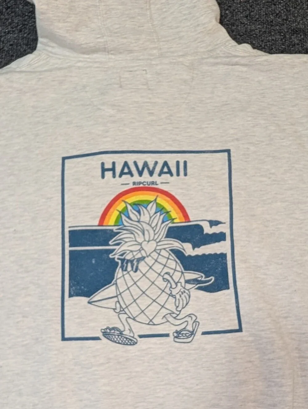 Unisex Rip Curl Cream Hoodie with Hawaii Pineapple Logo
